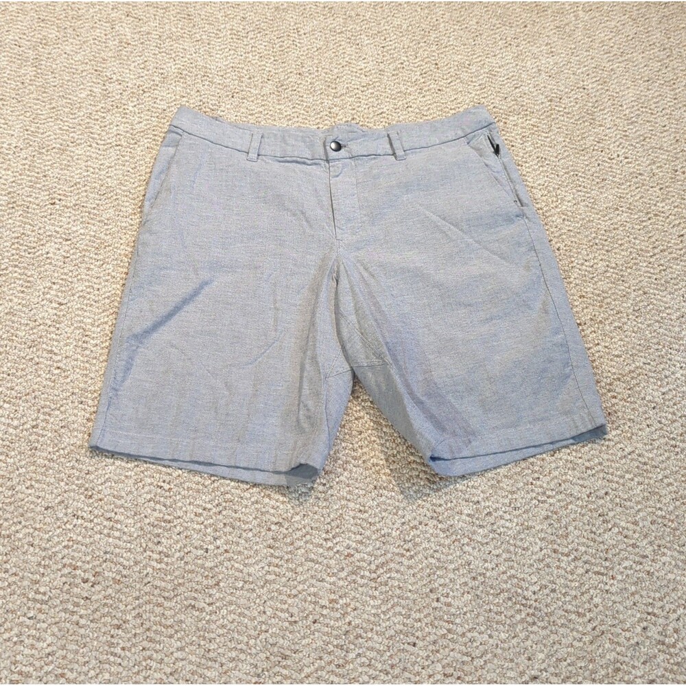 Lululemon Commission Shorts Mens 36 Gray Zip Pockets Casual Athleisure
